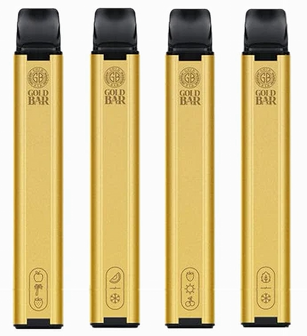 Gold Bar 600 Disposable Vape Puff Bar Pod - Box of 10