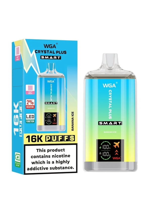 WGA Crystal Plus Smart 16000+ Puffs Disposable Vape - Box of 10