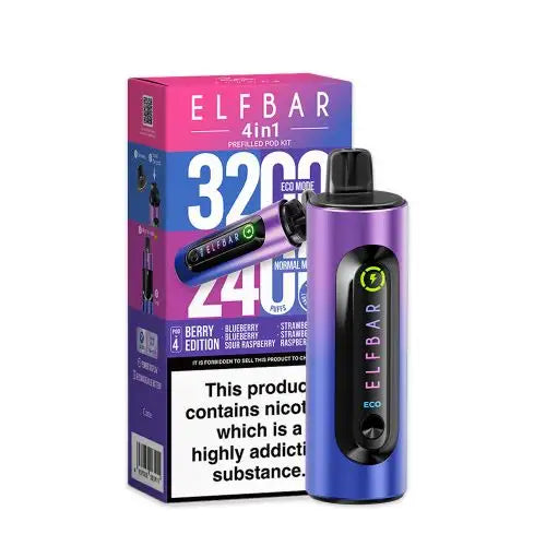 Elf Bar 4-in-1 Prefilled Pod Vape Kit-Pack of 5