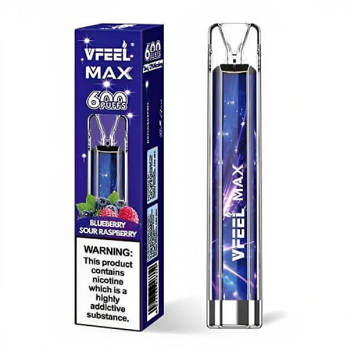 Vfeel Max 600 Puff Disposable Vape Pod Device 20MG - Box of 10