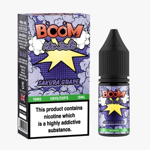 Boom 10ml Nic Salt - Pack of 5 - Vapeareawholesale