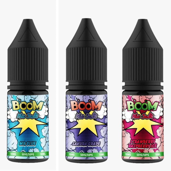 Boom 10ml Nic Salt - Pack of 5 - Vapeareawholesale