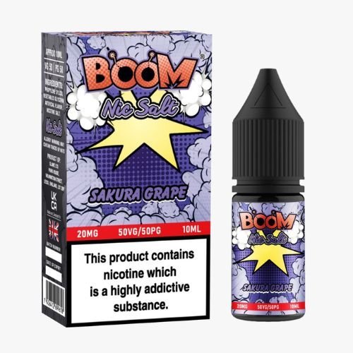 Boom 10ml Nic Salt - Pack of 5 - Vapeareawholesale