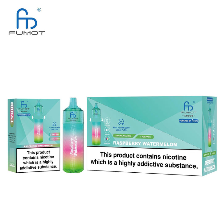 Fumot T9000 Disposable Vape Box of 5 - Vape Wholesale Mcr