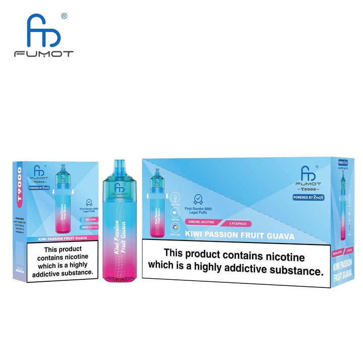 Fumot T9000 Disposable Vape Box of 5 - Vape Wholesale Mcr