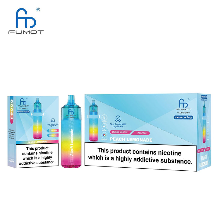 Fumot T9000 Disposable Vape Box of 5 - Vape Wholesale Mcr