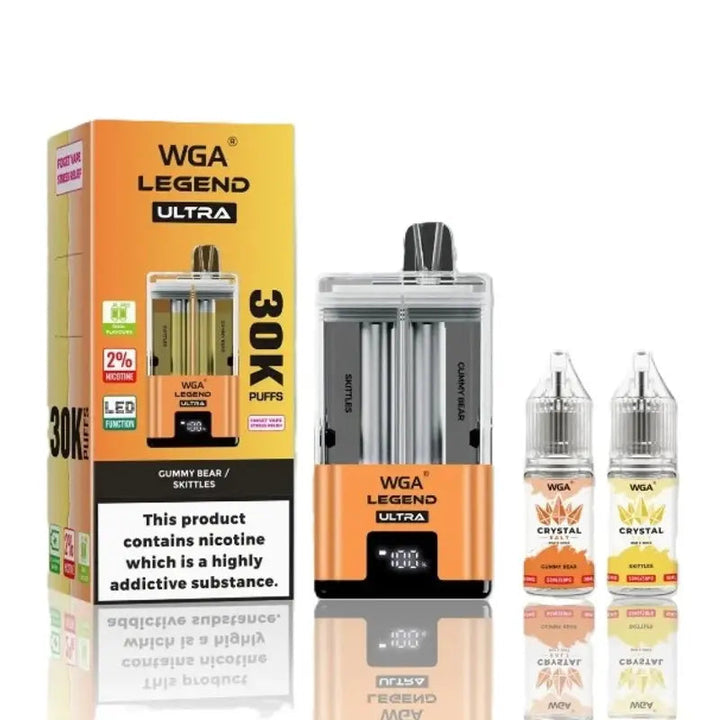 WGA Legend Ultra 30k Disposable Vape Box of 5 WGANot Found Vape wholesale supplies