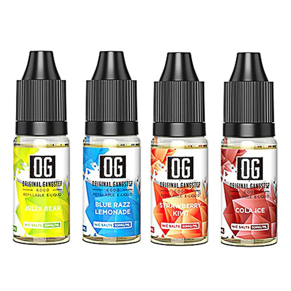 Orignal Gangster OG 6000 10ml Nic Salts E-liquid - Pack Of 10