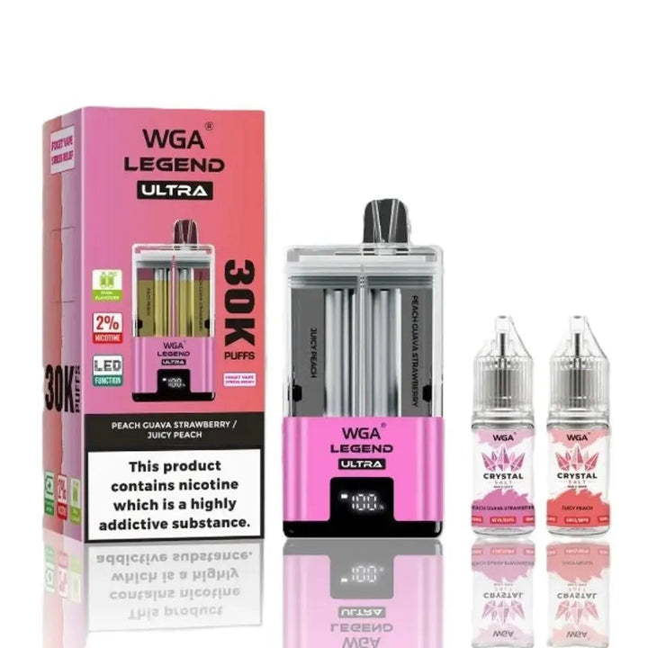 WGA Legend Ultra 30k Disposable Vape Box of 5 WGANot Found Vape wholesale supplies