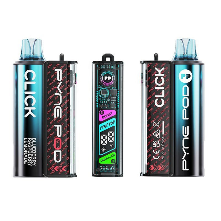 Pyne Pod Click 10K Starter Kit Box of 5 - Blueberry Raspberry Lemonade - vapeukwholesale