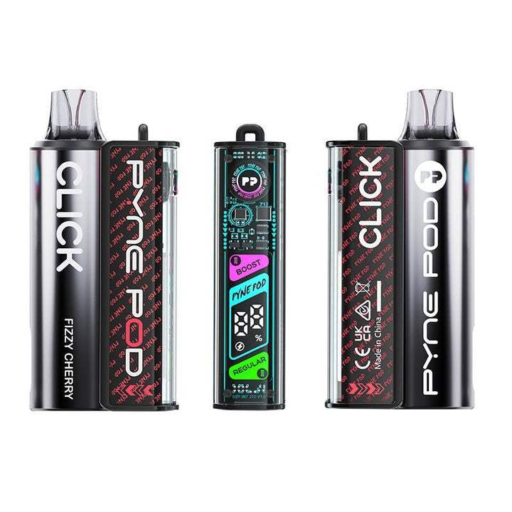 Pyne Pod Click 10K Starter Kit Box of 5 - Fizzy Cherry - vapeukwholesale