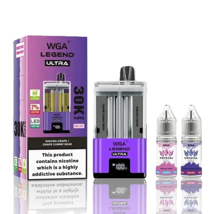 WGA Legend Ultra 30k Disposable Vape Box of 5 WGANot Found Vape wholesale supplies