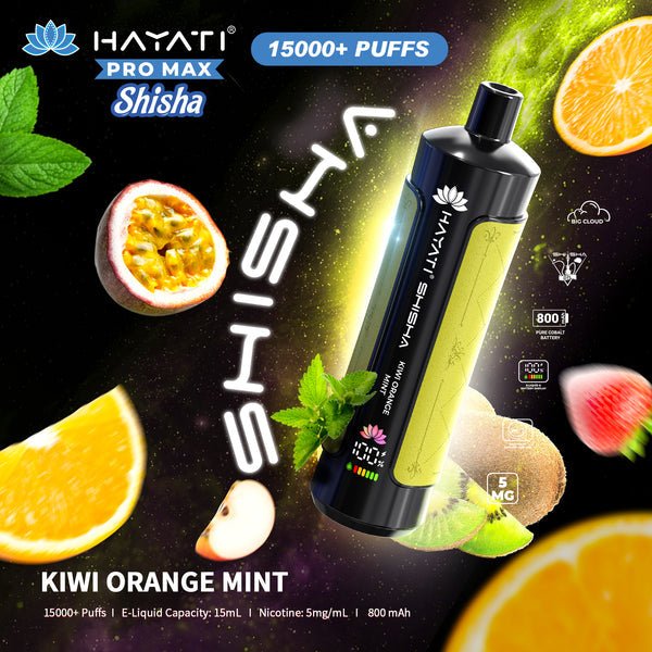 Hayati Pro Max Shisha 15000 Disposable Vape Box of 5