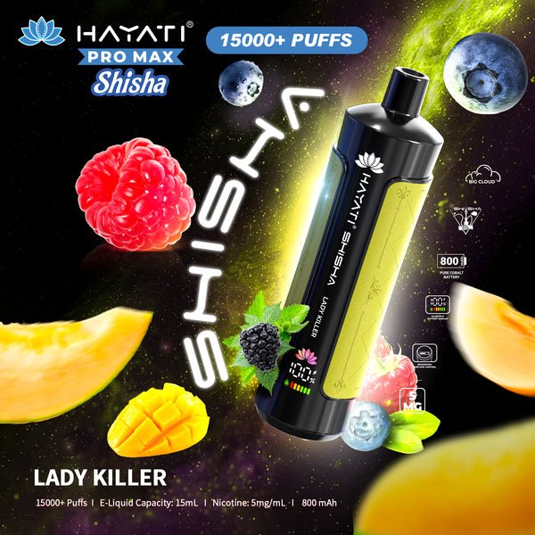 Hayati Pro Max Shisha 15000 Disposable Vape Box of 5