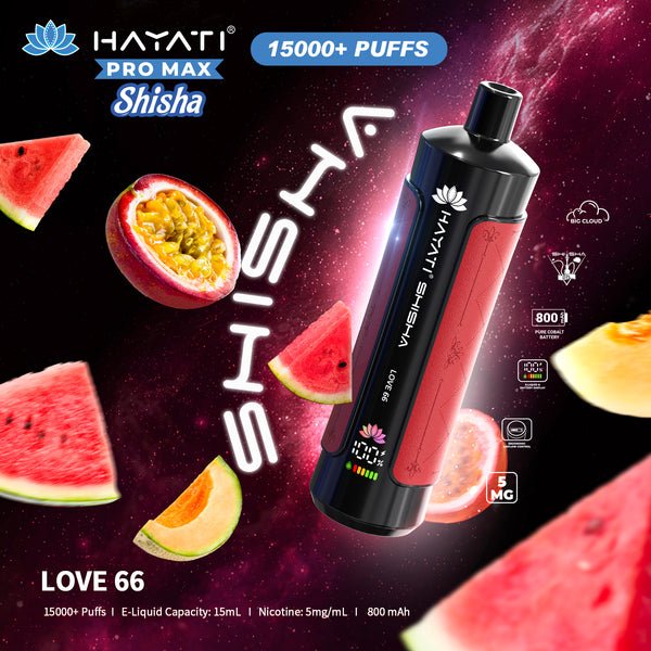 Buy Hayati Pro Max Shisha 15000 Disposable Vape at vapeareawholesale