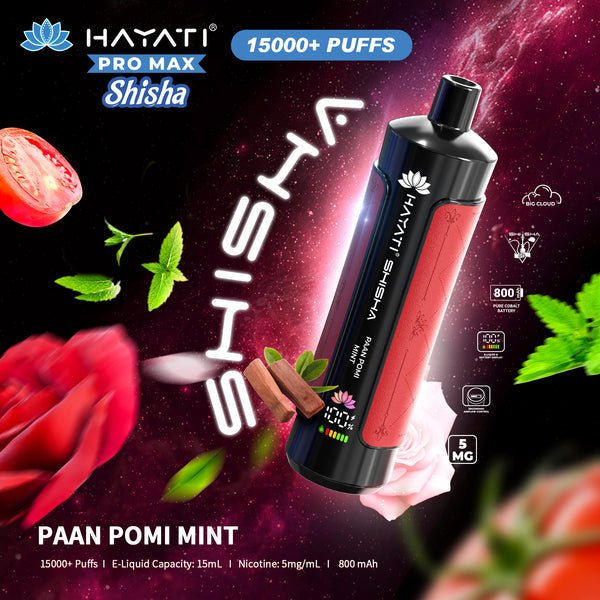 Buy Hayati Pro Max Shisha 15000 Disposable Vape at vapeareawholesale