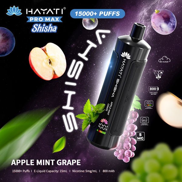 Buy Hayati Pro Max Shisha 15000 Disposable Vape at vapeareawholesale