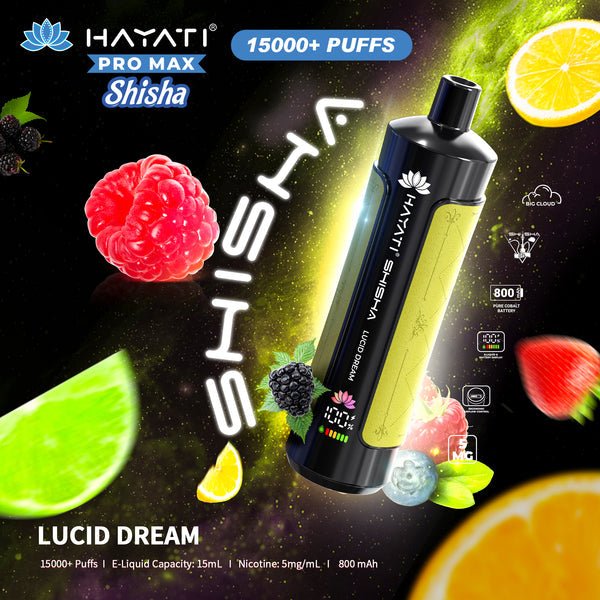 Hayati Pro Max Shisha 15000 Disposable Vape Box of 5