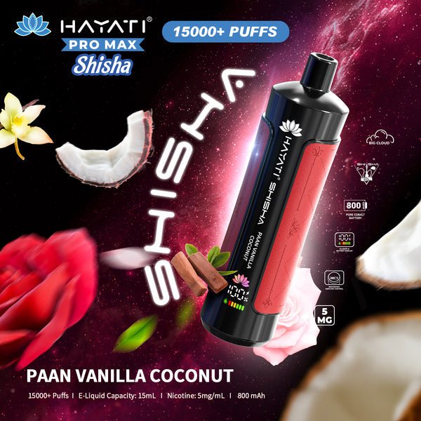 Buy Hayati Pro Max Shisha 15000 Disposable Vape at vapeareawholesale