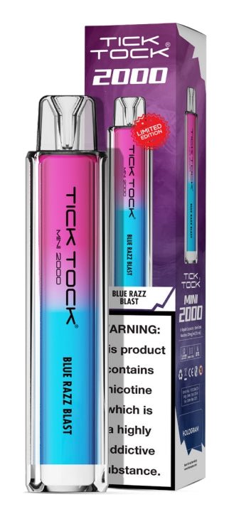 Tick Tock Mini 2000 Disposable Vape Box of 10 - Vape Wholesale Mcr