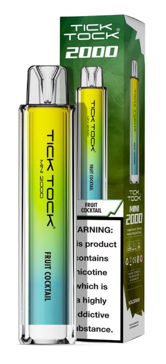 Tick Tock Mini 2000 Disposable Vape Box of 10 - Vape Wholesale Mcr