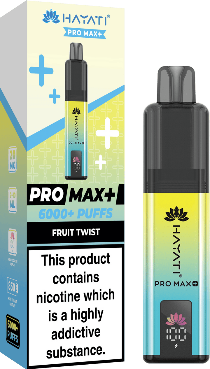 Hayati Pro Max+ 6000 Puffs Vape Kit Box of 10 - Hayati Pro Max+ 6000 Puffs Vape Kit Box of 10 - Direct Vape Wholesale