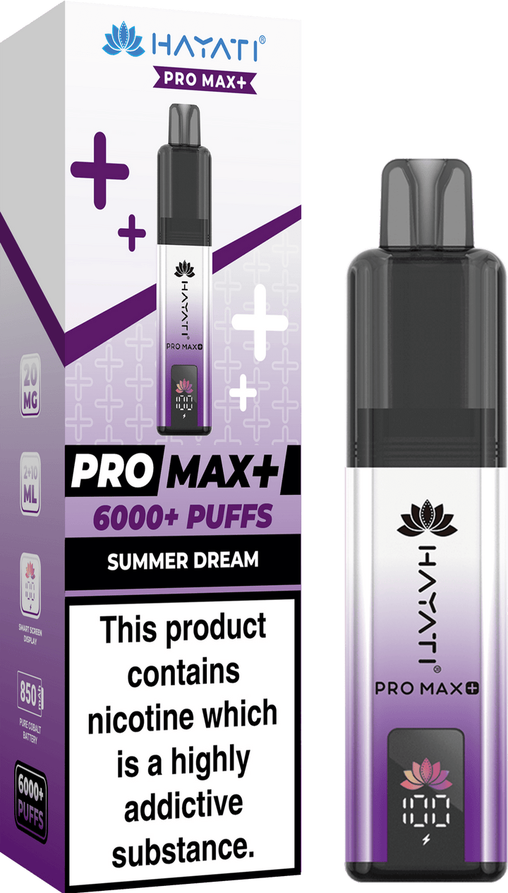 Hayati Pro Max+ 6000 Puffs Vape Kit Box of 10 - Hayati Pro Max+ 6000 Puffs Vape Kit Box of 10 - Direct Vape Wholesale