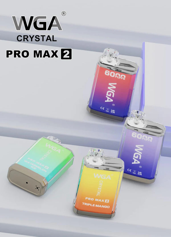 WGA Crystal Pro Max 2 6000 Disposable Device - Box Of 10