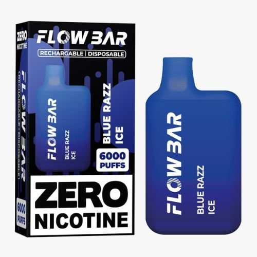 0% Nicotine - Flow Bar 6000 Disposable Vape Pod Device - Box of 10 - Vapeareawholesale