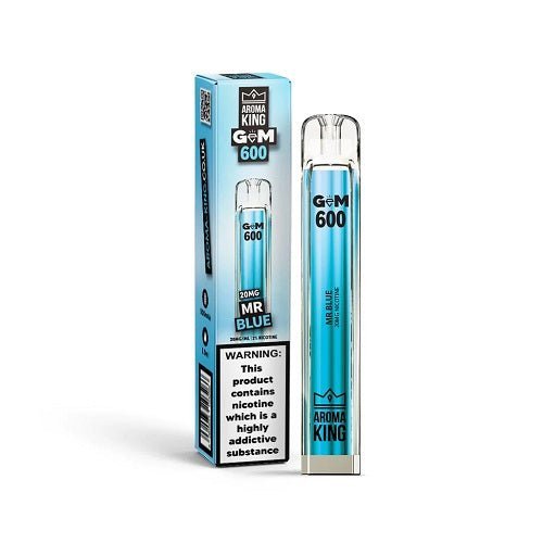 Aroma King Gem 600 Disposable Vape Pod Device 20MG - Box of 10 - Vapeareawholesale