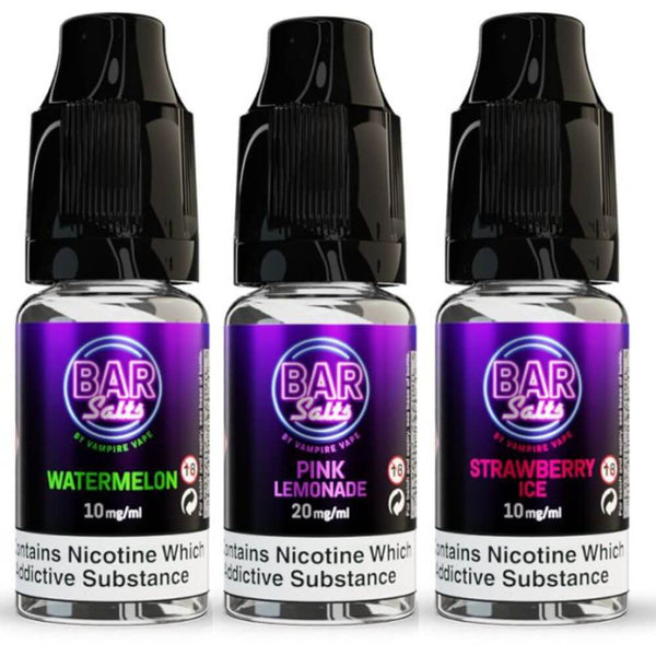 Bar Salts 10ml Nic Salt - Pack of 10 - Vapeareawholesale