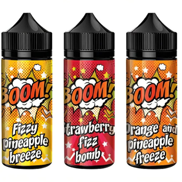 Boom 100ml Shortfill E-liquid - Vapeareawholesale