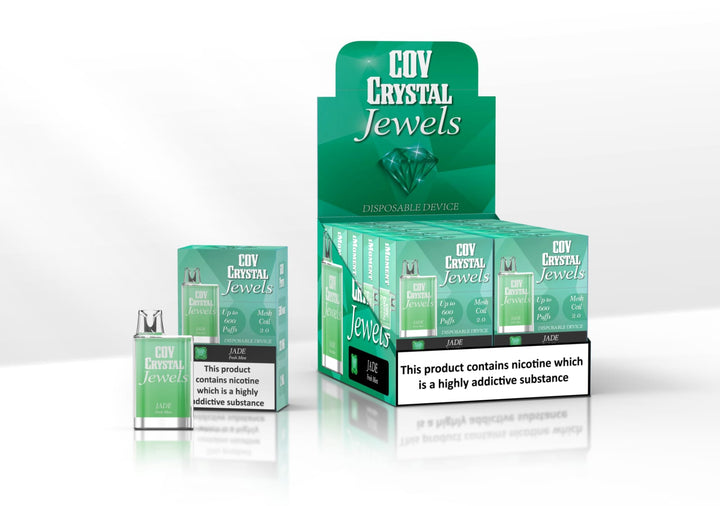 COV Crystal Jewels 600 Puff Disposable Vape Pod-Pack of 10 - Vapeareawholesale