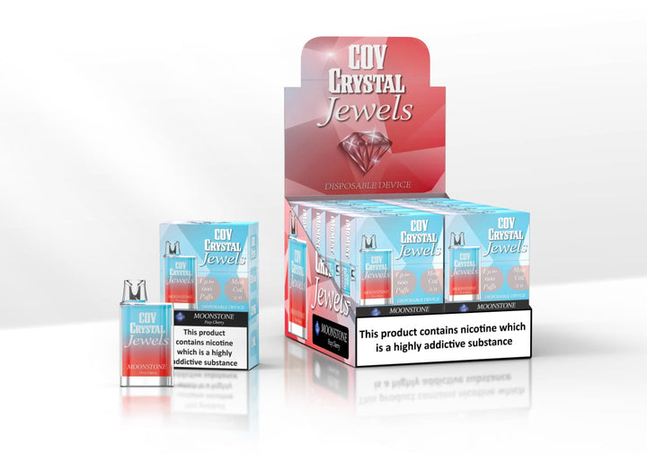 COV Crystal Jewels 600 Puff Disposable Vape Pod-Pack of 10 - Vapeareawholesale