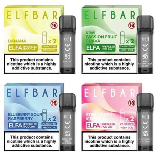 Elf Bar Elfa Pre-Filled Pods - Box of 10 - Vapeareawholesale