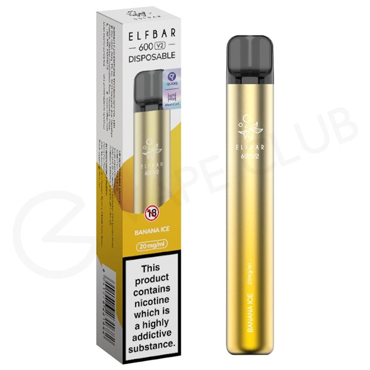 Elf Bar V2 600 Disposable Vape Puff Pod Box of 10 - Vapeareawholesale