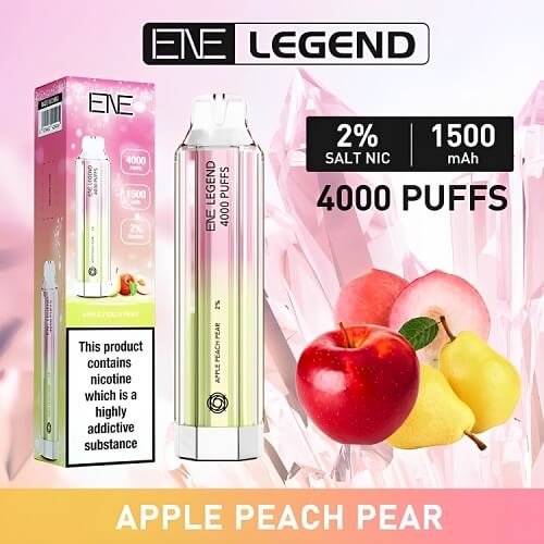 Ene Legend 4000 Disposable Vape Pod Device 20MG - Box of 10 - Vapeareawholesale