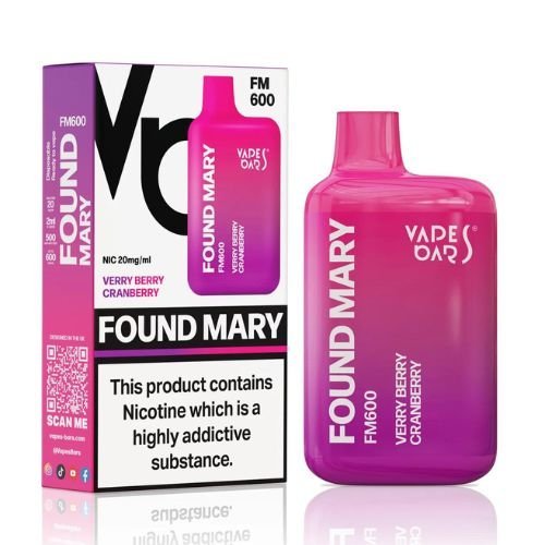 Found Mary FM600 Disposable Vape Pod Device 20MG - Box of 10 - Vapeareawholesale