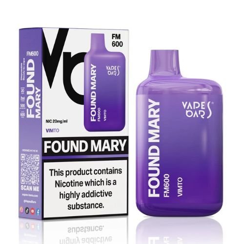 Found Mary FM600 Disposable Vape Pod Device 20MG - Box of 10 - Vapeareawholesale