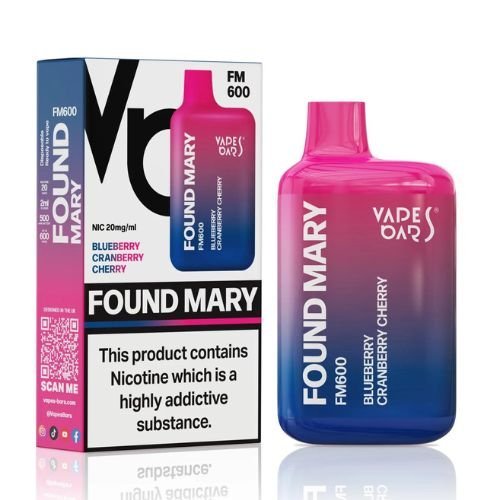 Found Mary FM600 Disposable Vape Pod Device 20MG - Box of 10 - Vapeareawholesale