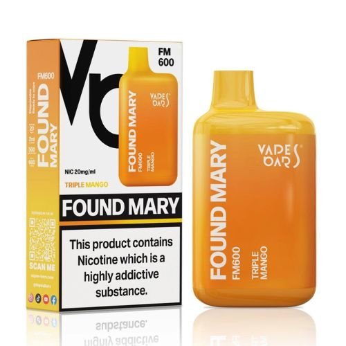 Found Mary FM600 Disposable Vape Pod Device 20MG - Box of 10 - Vapeareawholesale