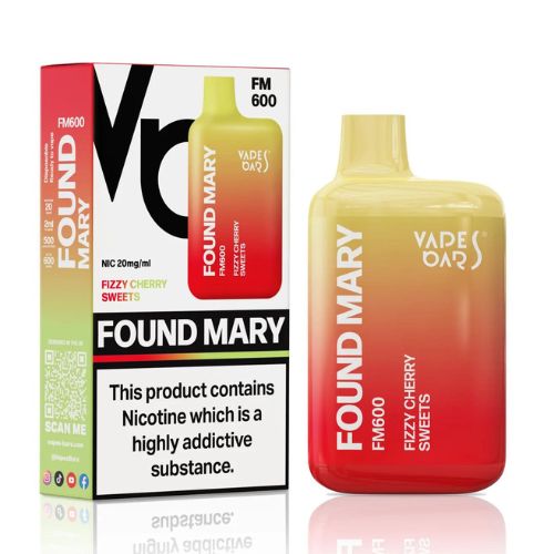 Found Mary FM600 Disposable Vape Pod Device 20MG - Box of 10 - Vapeareawholesale