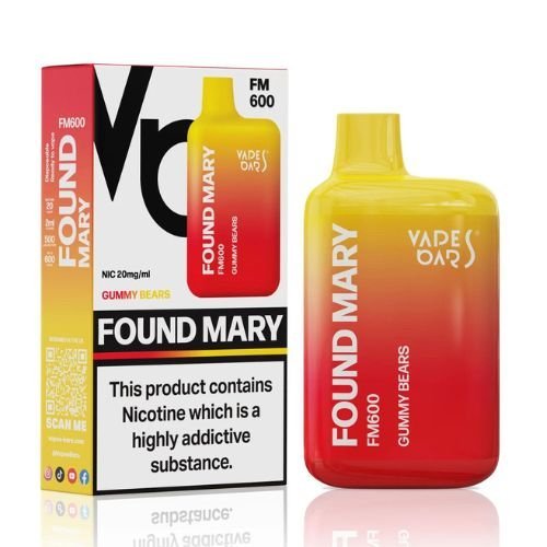 Found Mary FM600 Disposable Vape Pod Device 20MG - Box of 10 - Vapeareawholesale