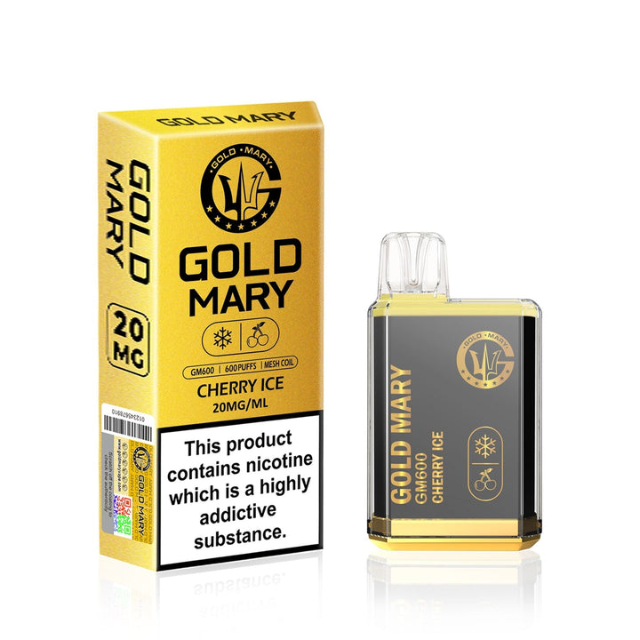Gold Mary GM600 Disposable Vape Bar Pod Box of 10 - Vapeareawholesale