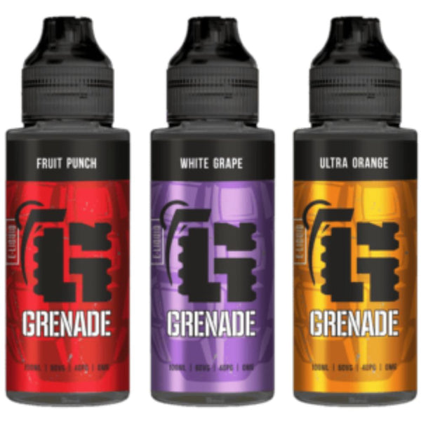 Grenade 100ml Shortfill E-liquid - Vapewholesalesupplier