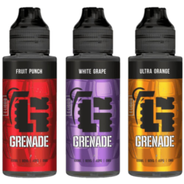 Grenade 100ml Shortfill E-liquid - Vapewholesalesupplier