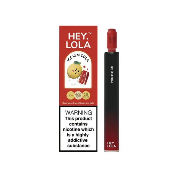 Hey Lola 600 Puffs Disposable Vape Device - Box of 10 - Vapeareawholesale