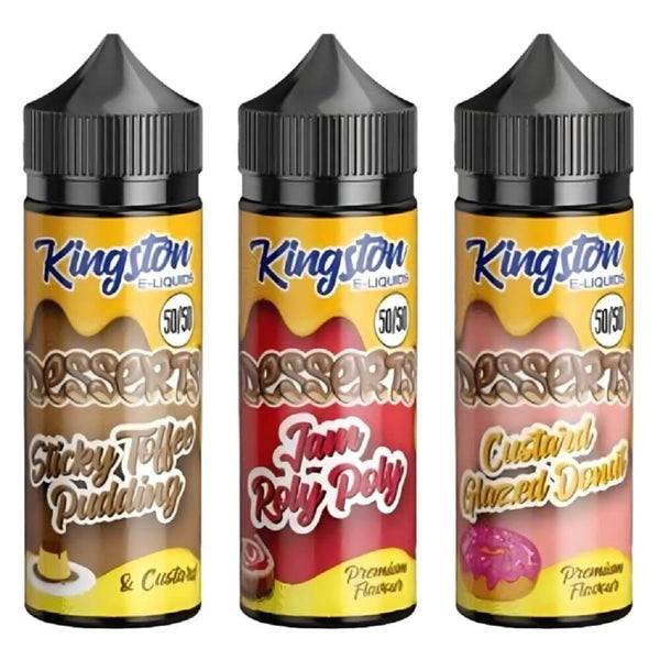 Kingston 50/50 Desserts 100ML Shortfill - Vapeareawholesale