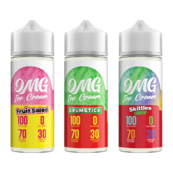 OMG Ice Cream Shortfill 100ml E-Liquid - Vapeareawholesale