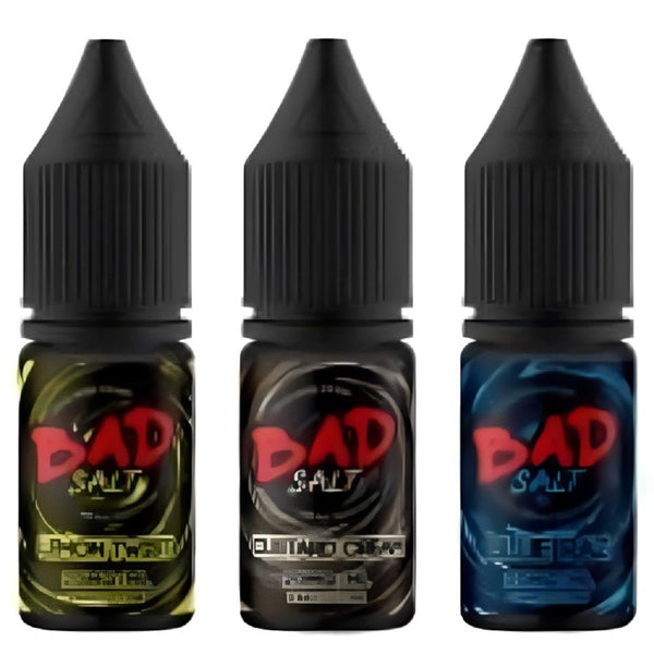 Pack of 10 Bad Salt 10ml Nic Salt - Vapeareawholesale